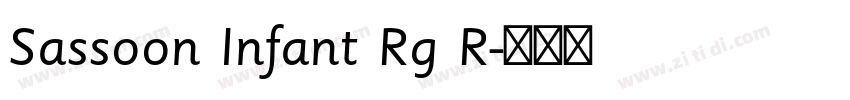 Sassoon Infant Rg R字体转换